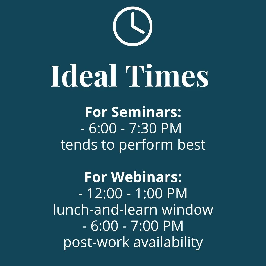 Ideal Times for Attendance