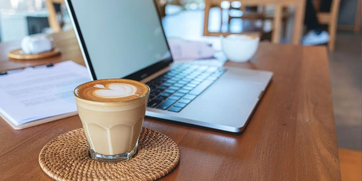 Coffee and laptop